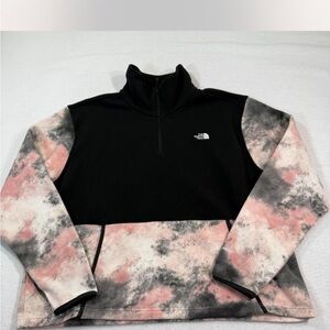 The North Face Black and Pink Sweater